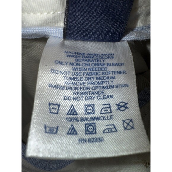 Lands End Men’s khaki Raw Hem Sz 42X29 - Picture 11 of 12